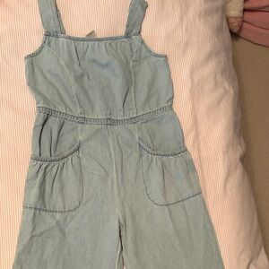 Carter's Light Blue Denim Jumpsuit
